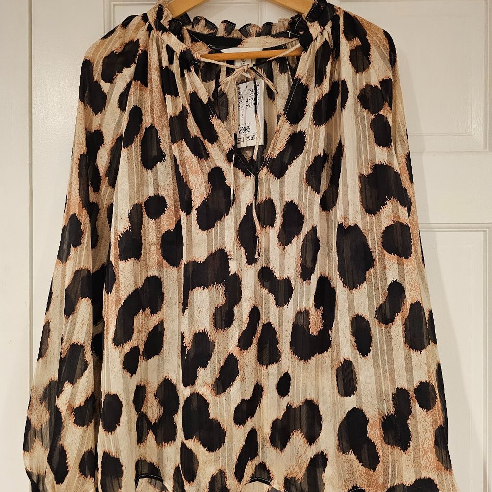 Leopard print blouse